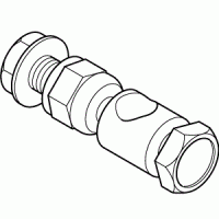 linkage connector straight type 5/16" hole